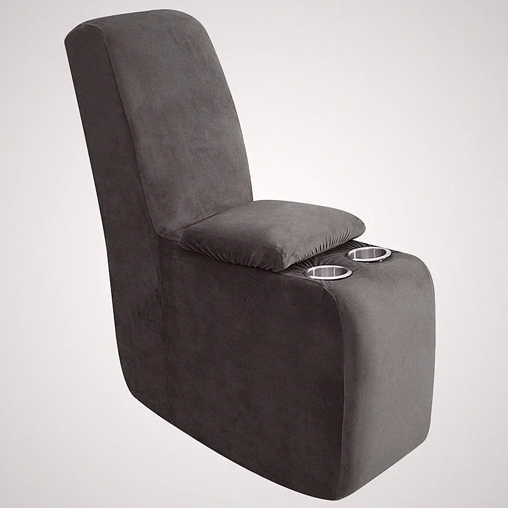 7-Piece L Shape Sectional Recliner Sofa Covers, Velvet Stretch Reclining Couc...
