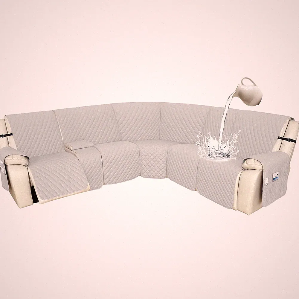 Arfntevss Recliner Sectional Couch Covers 1OO% Waterproof L Shape Sofa Cover