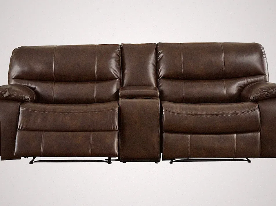 Ashley Mayall Mayall 3-Piece Power Reclining Sectional 66703S6 - Chocolate