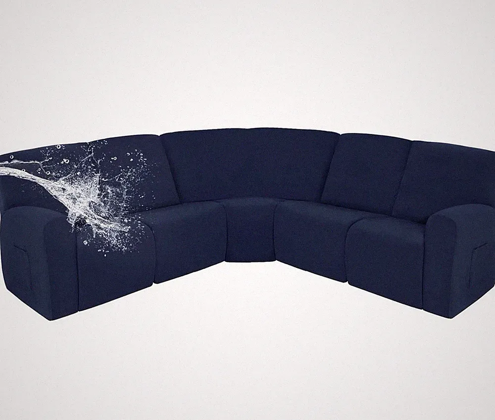 L shape reclining sectional recliners